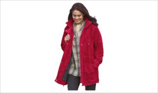 All seasons plus size anorak, curve comfort, layering love, spring walks, summer showers, fall foliage, winter ready, packable protection, year-round style, confident curves,