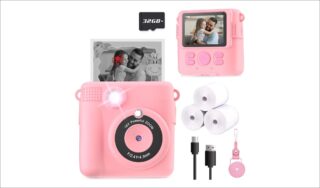 ESOXOFFORE Instant Print Camera for Kids, Christmas Birthday Gifts Girls Boys Age 3-12, HD Digital Video Cameras Toddler